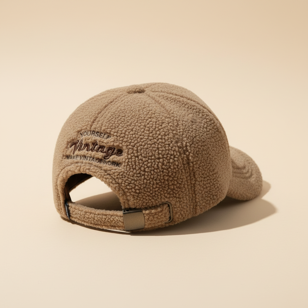 Dark Beige Cap - Back View